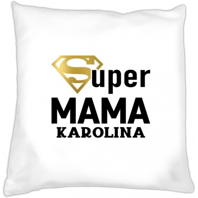 Poduszka na dzień Matki Super mama 2 + imię